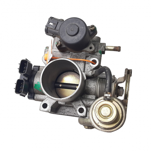 Блок дроссельных заслонок ДВС Nissan Wingroad/ AD/ Expert '99-'02/ Tino/ Sunny/ Avenir '98-'02/ Primera/ Bluebird '98-'01/ Bluebird Sylphy '00-'03 (QG15DE, QG18DE, QG13DE) с вакуумным демпфером контрактный