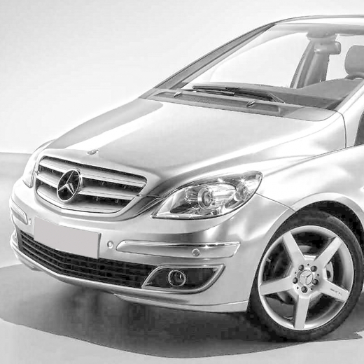 Бампер передний Mercedes-Benz B W245 '05-'08 под омыватели фар контрактный
