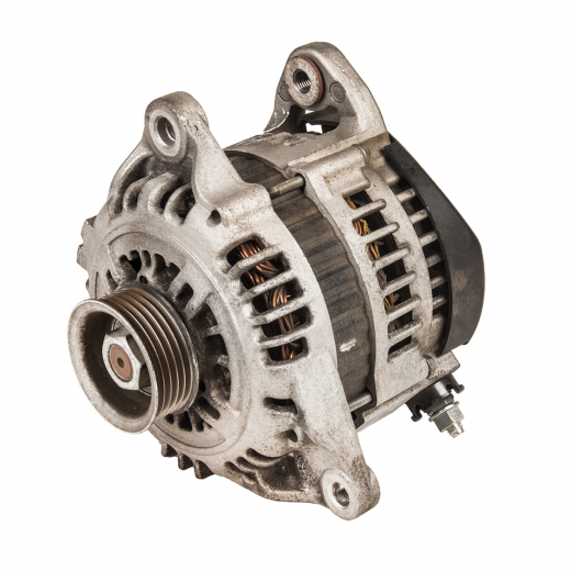 Генератор двигателя Nissan March '05-'10/ Cube/ Cubic '05-'08/ AD/ Expert '06-'16 (CR12DE, CR14DE) овальный разъем контрактный