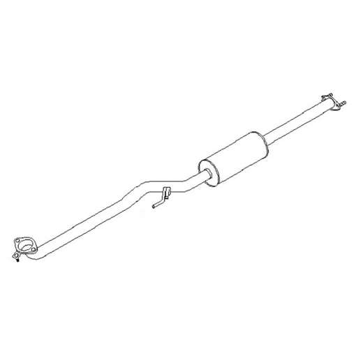 Резонатор/ средняя труба глушителя Nissan AD '99-'08/ Wingroad '99-'06 (QG15DE, QG13DE) 2WD Контрактный