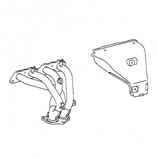 Коллектор выпускной Toyota Carib '95-'02/ Spacio '97-'01 (7A-FE) Контрактный