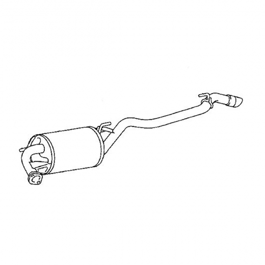 Глушитель Toyota Probox/ Succeed '02-'14 (2NZ-FE, 1NZ-FE) 2WD  контрактный