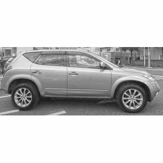 Стекло боковое в кузов Nissan Murano '02-'08 заднее правое контрактный