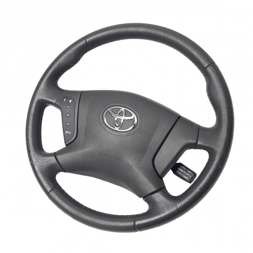 Руль Toyota Avensis '03-'06/ Avensis '05-'06 Airbag (кнопки аудио) контрактный 07.2003 - 06.2006, 07.2005 - 06.2006, 04.2003 - 06.2006