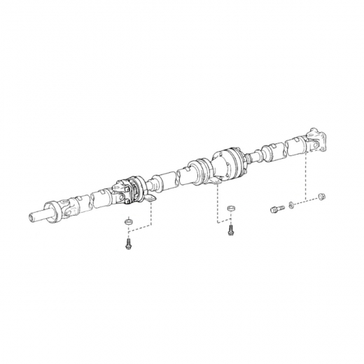 Карданный вал Toyota Alphard '02-'11 (2AZ-FE, 1MZ-FE) задний контрактный