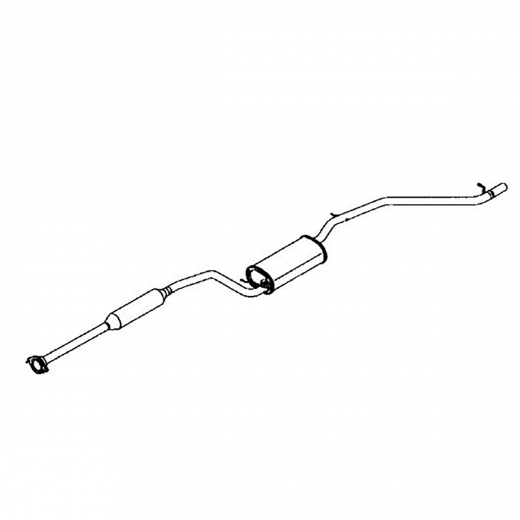 Глушитель Mazda 3/ Axela '03-'09 (ZY-VE, Z6-DE) (в сборе с резонатором) Контрактный