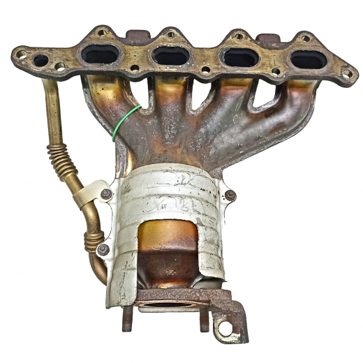 Коллектор выпускной Mitsubishi Lancer '03-'10/ Cedia '00-'03 (4G15, 4G15 GDI) (в сборе с катализатором) Контрактный