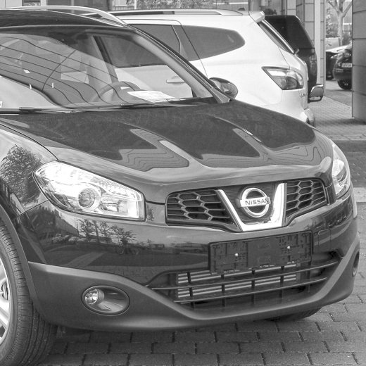 Бампер передний Nissan Qashqai '10-'13 под омыватель фар (Китай) 
