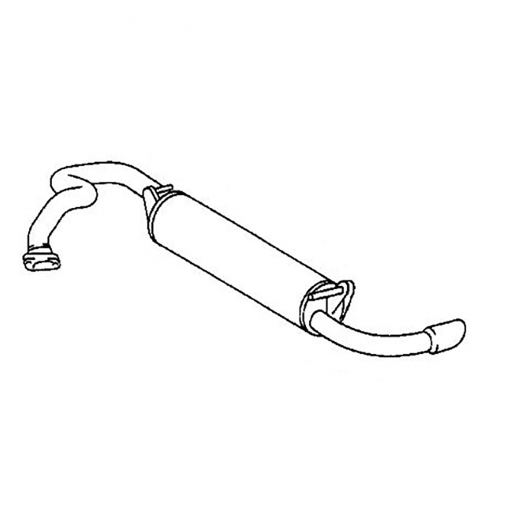Глушитель Toyota Funcargo '99-'05/ bB '00-'05 (1NZ-FE) 4WD Контрактный