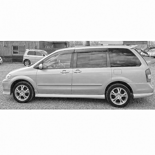 Стекло боковое в кузов Mazda MPV '99-'06 заднее левое контрактный