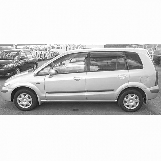 Стекло боковое в кузов Mazda Premacy '99-'05/ Ford Ixion '99-'03 переднее левое контрактный