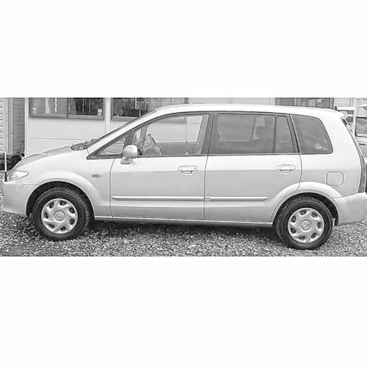 Стекло боковое в кузов Mazda Premacy '99-'05/ Ford Ixion '99-'03 переднее левое контрактный