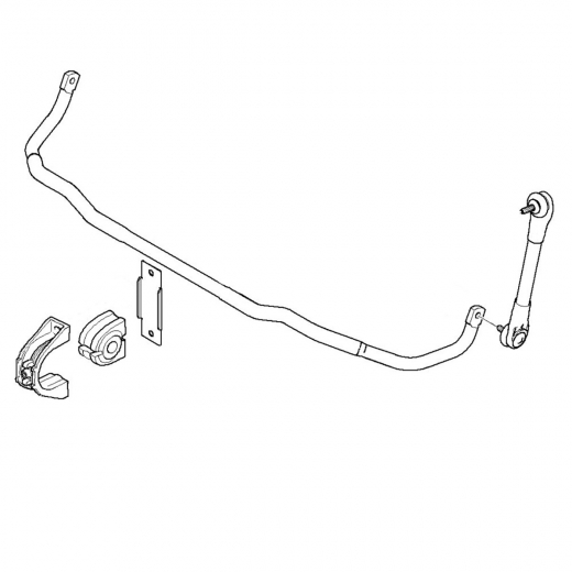 Стабилизатор передний BMW 5 Series '03-'10/ 6 Series '04-'10 контрактный