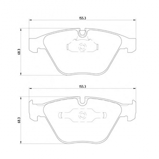 Колодки тормозные передние контрактные PN0518 дисковые