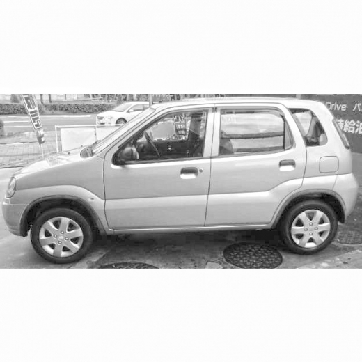 Стекло боковое в кузов Suzuki Swift '00-'05/ Kei '98-'09 заднее левое контрактное