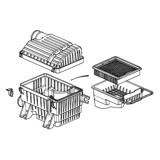 Корпус воздушного фильтра Honda S-MX '96-'02 (B20B) Контрактный