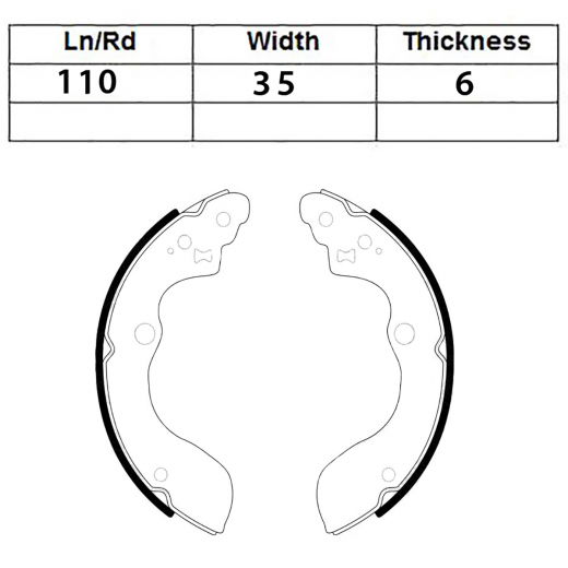 Колодки тормозные задние контрактные FN9801 барабанные