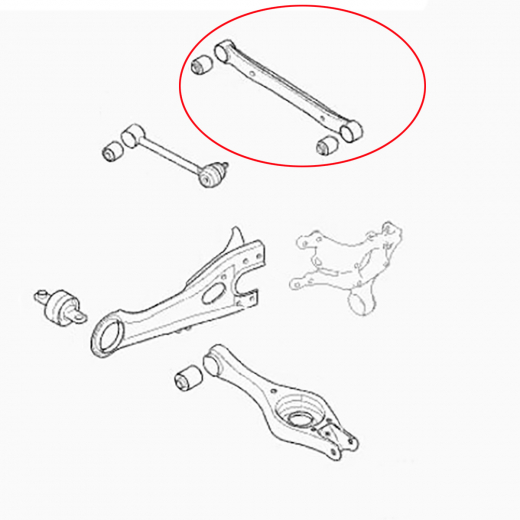 Рычаг задний Kia Ceed '06-'12/ Magentis '05-'12/ Hyundai Elantra/ Avante '06-'11/ I30 '07-'12 верхний поперечный контрактный