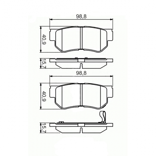 Колодки тормозные задние контрактные PN-0539 дисковые