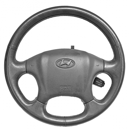 Руль Hyundai Tucson '04-'10 Airbag (кожа, круиз) контрактный