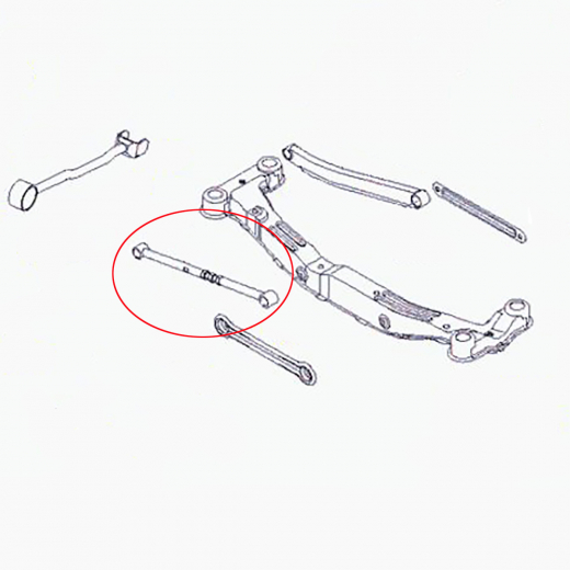 Рычаг задний Kia Sportage '06-'10/ Hyundai Tucson '04-'10 нижний поперечный, регулируемый 2WD контрактный