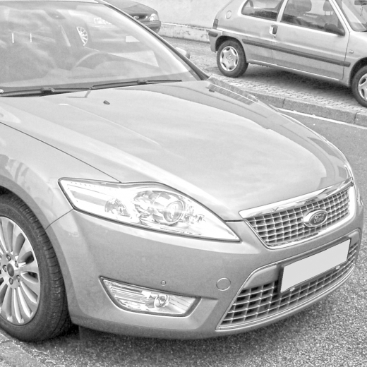 Бампер передний Ford Mondeo '07-'10 без омывателя фар контрактный Sedan, Liftback, Wagon 
