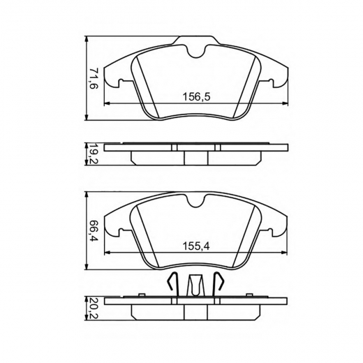 Колодки тормозные передние контрактные PN-0462 дисковые