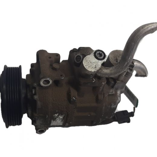 Компрессор кондиционера Volkswagen Golf Plus '05-'14/ Bora '98-'05/ Golf V '03-'13/ Golf VI '08-'12/ Jetta '05-'10/ Jetta '10-'19/ Touran '03-'06/ Touran '06-'10/ Polo '09-'20/ Passat '05-'10/ Tiguan '08-'17/ Beetle '98-'11/ Skoda Fabia '07-'15/ Octavia '04-'08/ Octavia '08-'13/ Roomster '06-'15/ Yeti '09-'18/ Audi A3 '03-'12 (BSE, BLF, BCA, BGU, CBZ, CAVA, CAVD, CTH, BWK, CAWB, CCTA, CCTB, CAXA, CCZA, CCZC, CBBB, CFGB, CBAB, CFFB, CCSA, BLR, BLY, BVX, BVY, BVZ, BJB, BKC, CDAB) контрактный