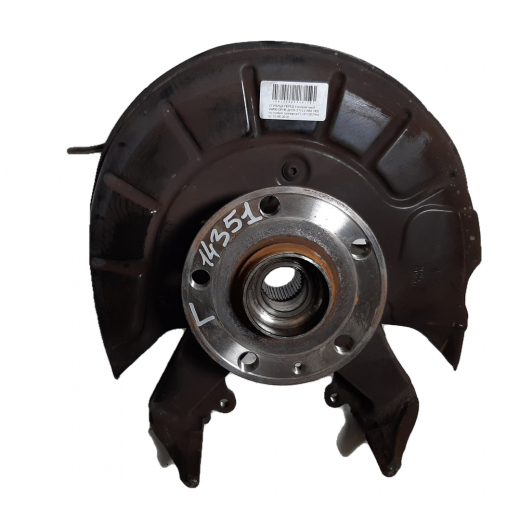 Ступица передняя Skoda Octavia '04-'13/ Yeti '09-'18 2WD 5*112 (ABS) левая контрактная со скобой суппорта