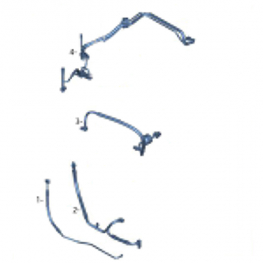 Трубки/ шланги кондиционера (комплект) Ford Focus III '11-'19 (PNDA, XTD, MGDA, XQDA, IQD, R9D, UFD) Контрактный