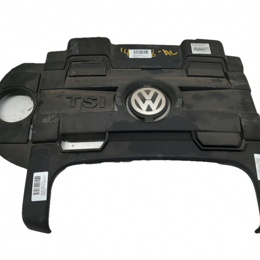 Крышка двигателя декоративная Volkswagen Golf VI '08-'12/ Jetta '10-'19/ Touran '10-'15/ Scirocco '08-'15/ Sharan '10-'24/ Beetle '11-'24 (CTH, CAVD, CTHB, CTHC, CTHA) контрактная