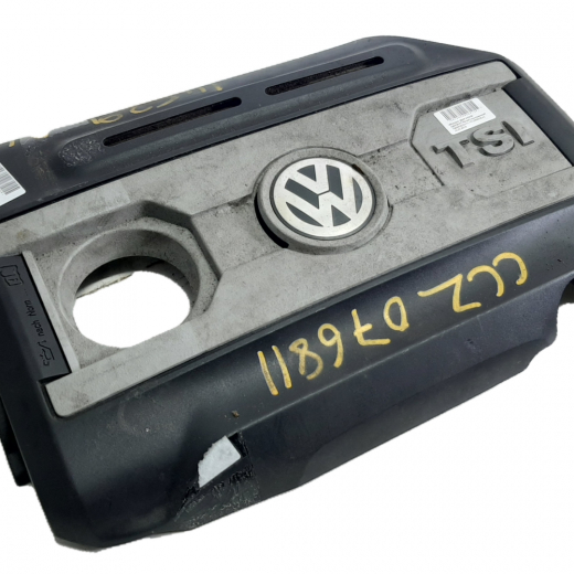 Крышка двигателя декоративная Volkswagen Golf VI '08-'12/ Passat '10-'15/ Scirocco '08-'20/ Sharan '10-'20/ Tiguan '08-'17/ Beetle '11-'20/ Passat СС '08-'16 (CCZB, CCZA, CCZC) Контрактный