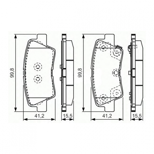 Колодки тормозные задние контрактные PN-0538 дисковые