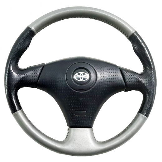 Руль Toyota Vitz RS '00-'02 Airbag (3 луча, кожа) Контрактный 