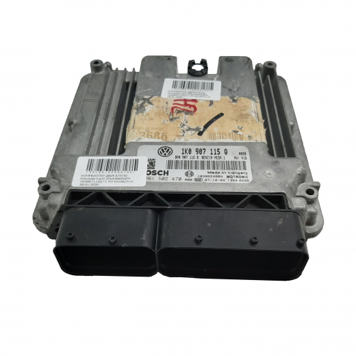 Компьютер двигателя Volkswagen Jetta '05-'10 (BWA) AMT/DSG контрактный 1K0907115Q