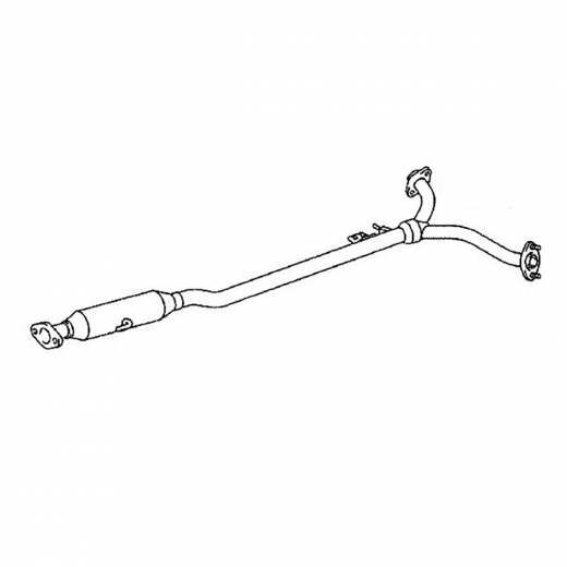 Резонатор/ средняя труба глушителя Toyota Camry '11-'18 (2GR-FE) 2WD (с резонатором) Контрактный
