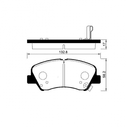 Колодки тормозные передние CTR CKKH-44,GK0498 дисковые