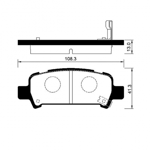 Колодки тормозные задние CTR CKSU-3, GK0990 дисковые