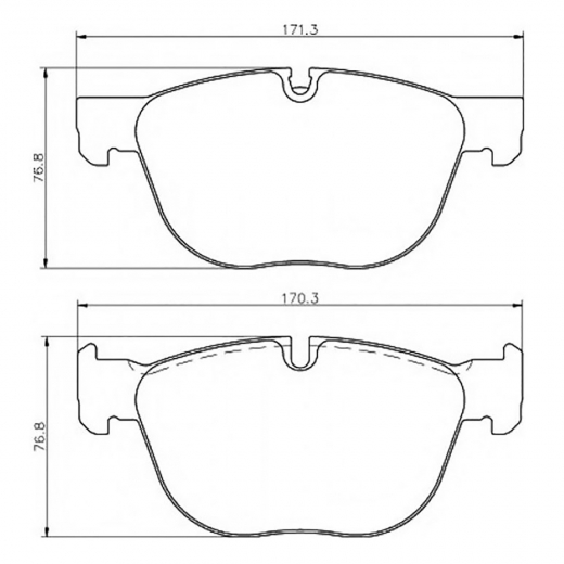 Колодки тормозные передние контрактные PN0094 дисковые