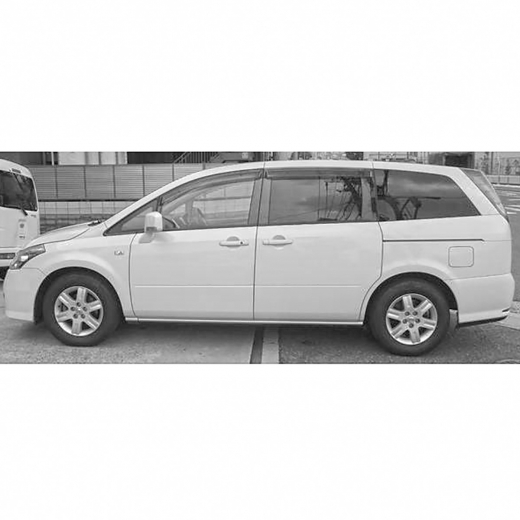 Стекло боковое в кузов Nissan Presage '03-'09 заднее левое контрактное