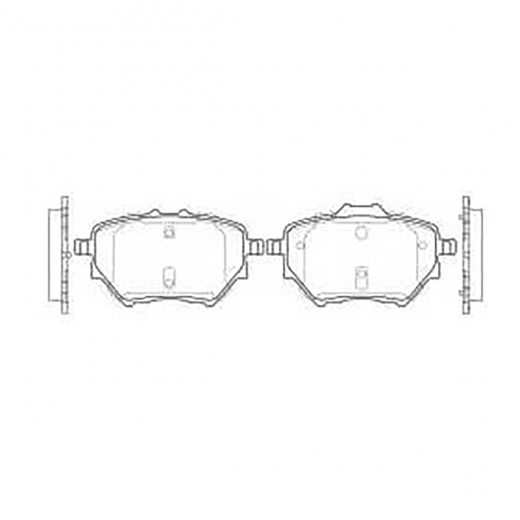 Колодки тормозные задние контрактные KT9035STD дисковые