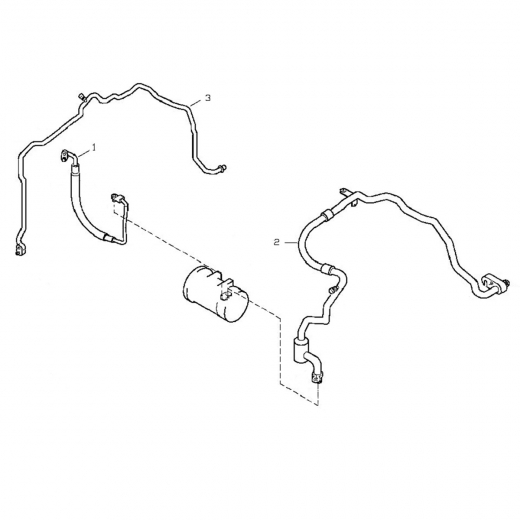 Трубки/ шланги кондиционера (комплект) Nissan Primera '01-'07 (QR20DE) Контрактный