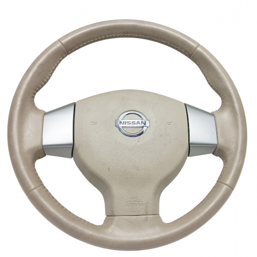 Руль Nissan Tiida / Latio '04-'12 Airbag (3 луча, кожа) контрактный