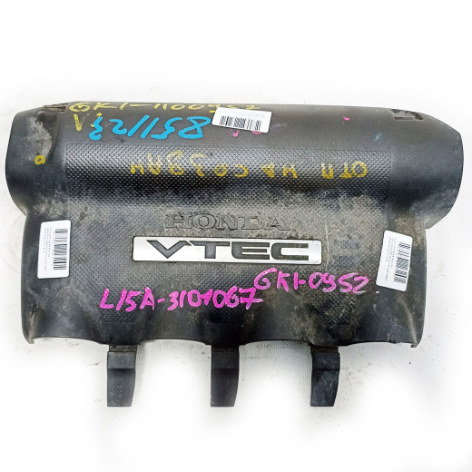 Крышка двигателя декоративная Honda Mobilio '01-'08/ Mobilio Spike '02-'08/ Fit Aria '01-'09/ Airwave '05-'10/ Fit '01-'07 (L15A, L15A VTEC) контрактная