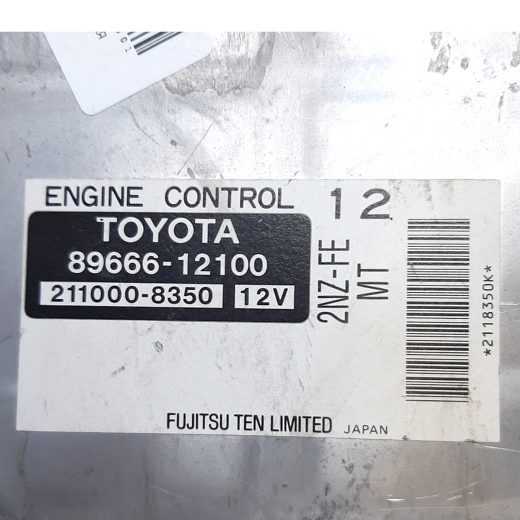 Компьютер двигателя Toyota Corolla '00-'07 (2NZ-FE) 2WD MT контрактный 89666-12100