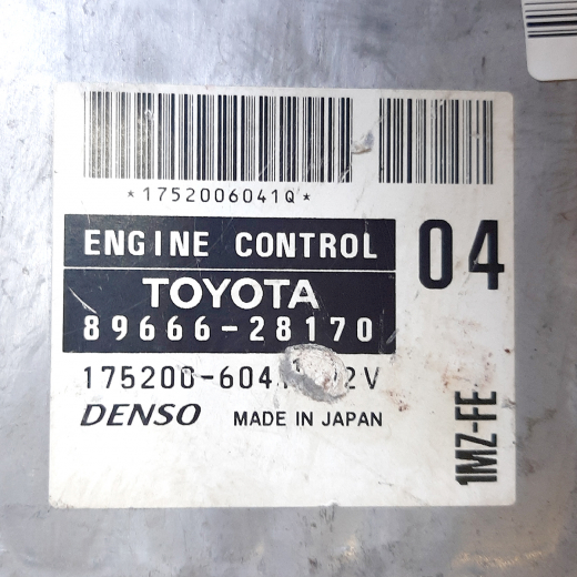 Компьютер двигателя Toyota Estima '03-'04 (1MZ-FE) 2WD AT контрактный 89666-28170