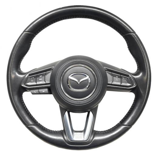 Руль Mazda Cx-9 '17-'24 Airbag (3 луча, кожа, кнопки) контрактный