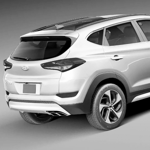 Бампер задний Hyundai Tucson '15-'18 контрактный 