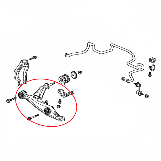 Рычаг передний Honda CR-V '95-'02 правый нижний контрактный
