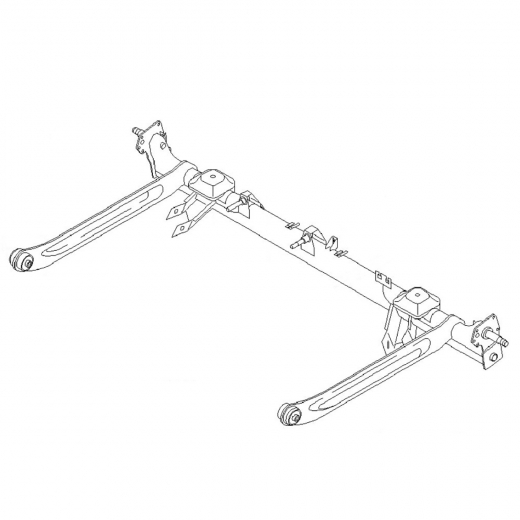 Балка колесная Nissan Bassara '99-'03/ Presage '98-'03/ Rnessa '00-'01 2WD (ABS) контрактная 01.2000 - 09.2001